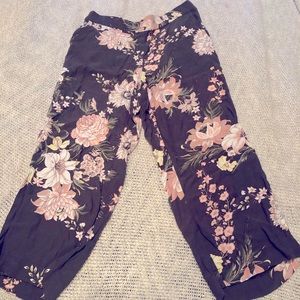 EUC Loft Crop Wide Leg Pants